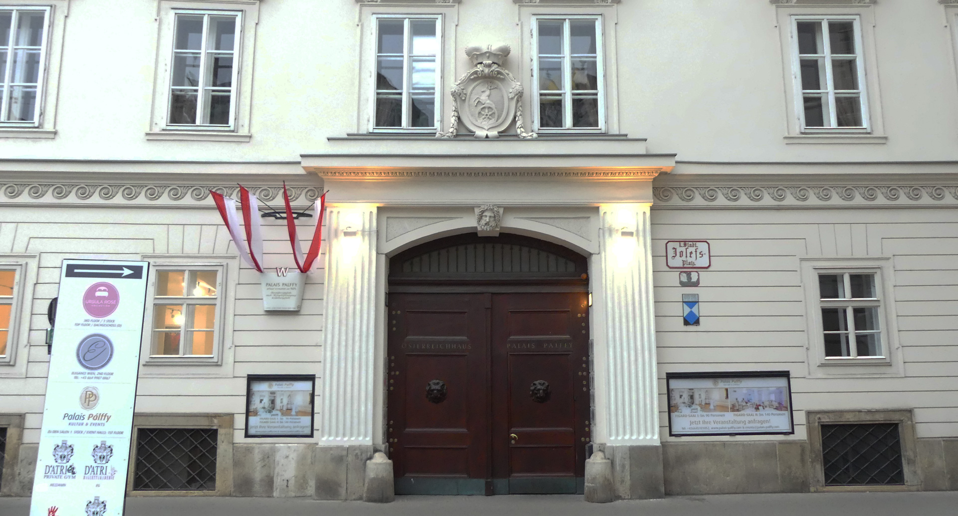 Eingang Josefsplatz Klassik Konzerte Wien